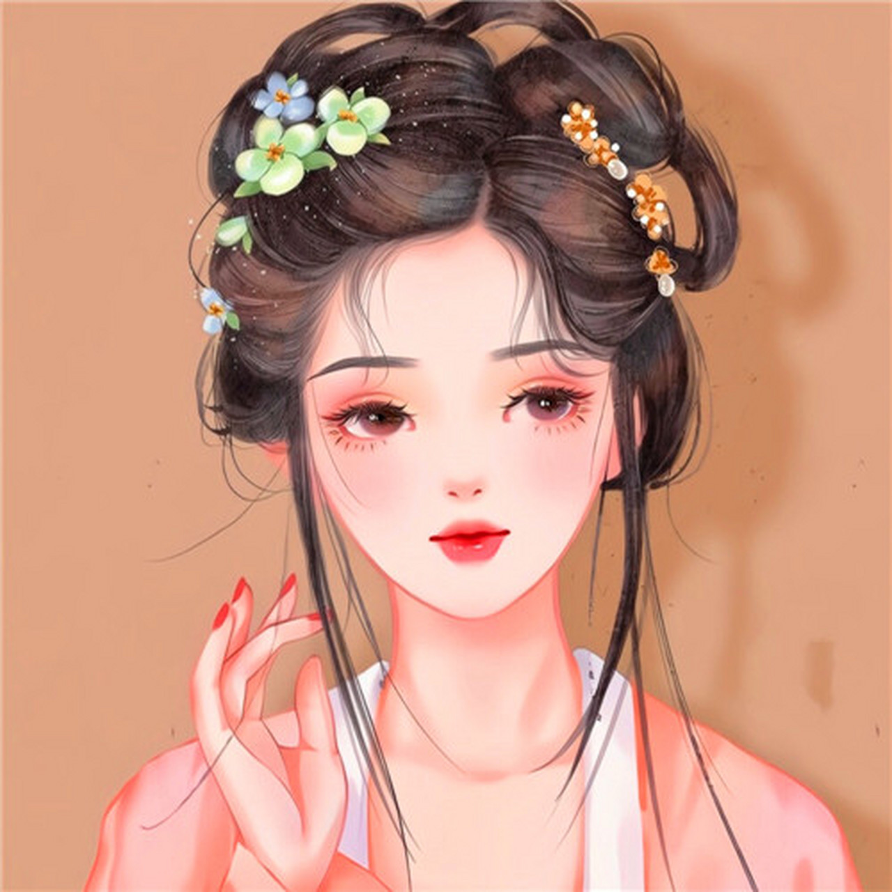 4张神仙手绘闺蜜动漫头像图片