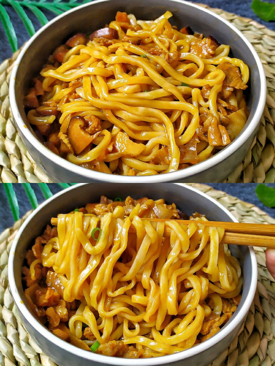 [浮云]自制好吃到流泪,夏季美味香菇小炒肉拌面 [浮云] 夏天超级爱吃