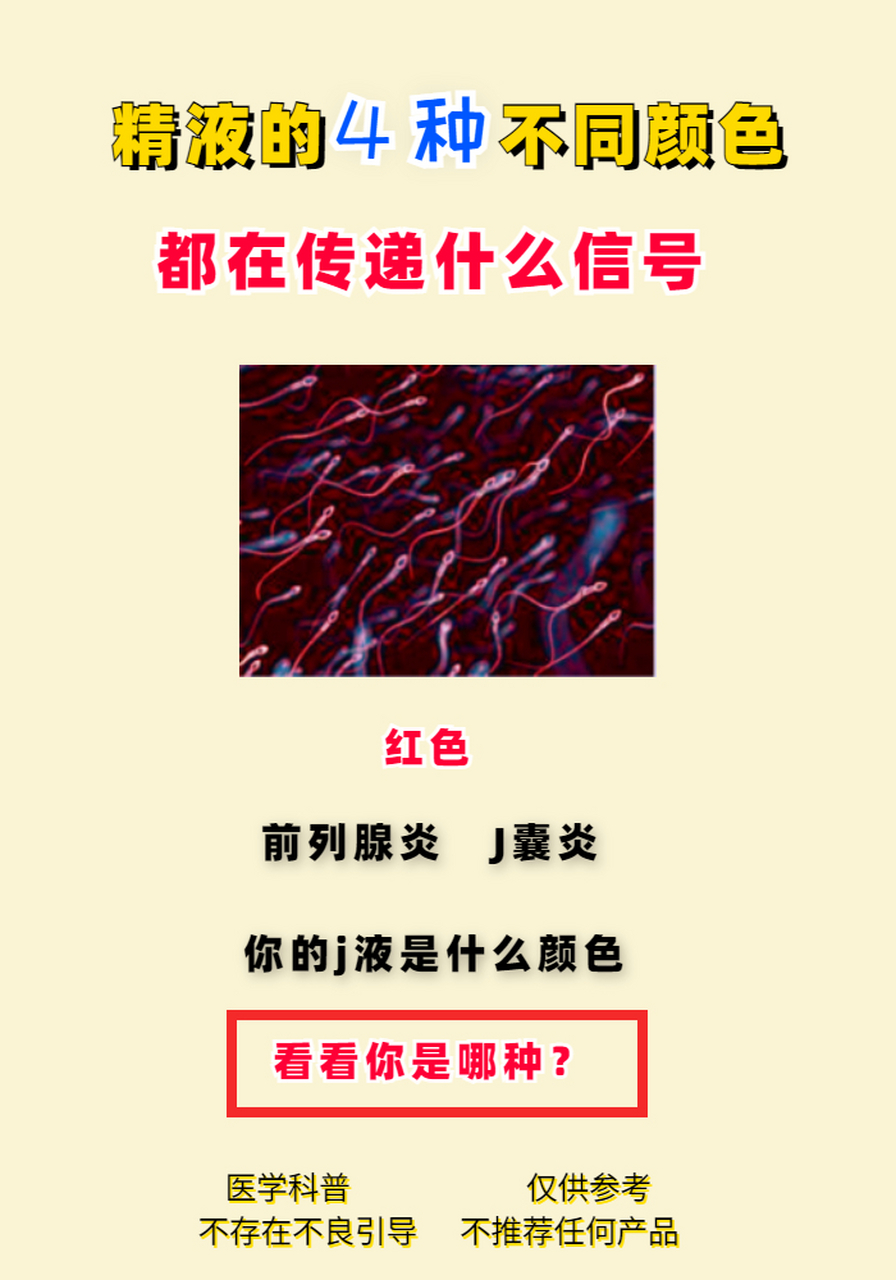 肾好不好,看看精子颜色就知道?是真的吗?