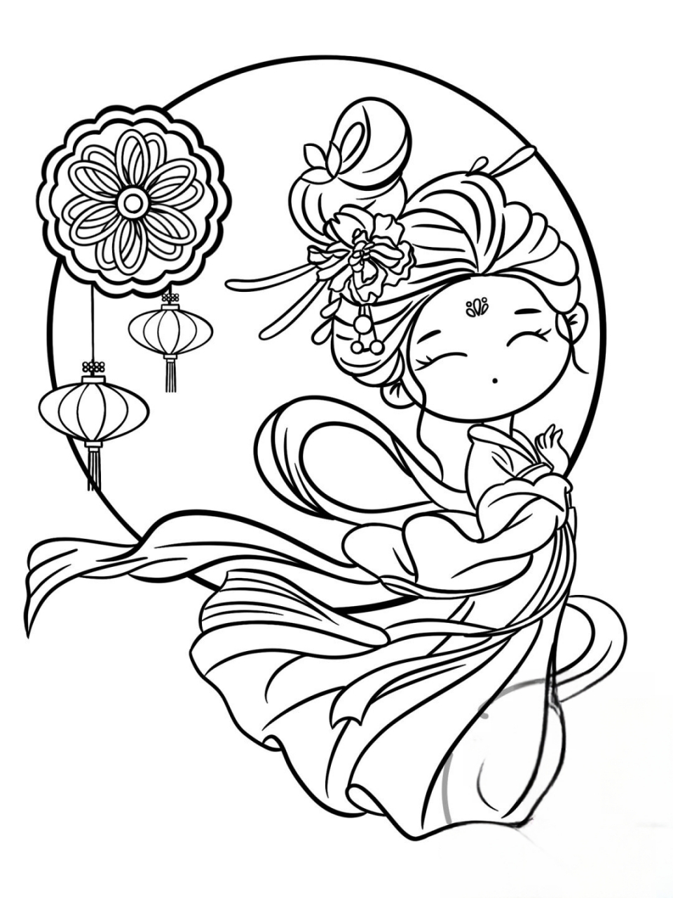 中秋节素材 嫦娥奔月系列