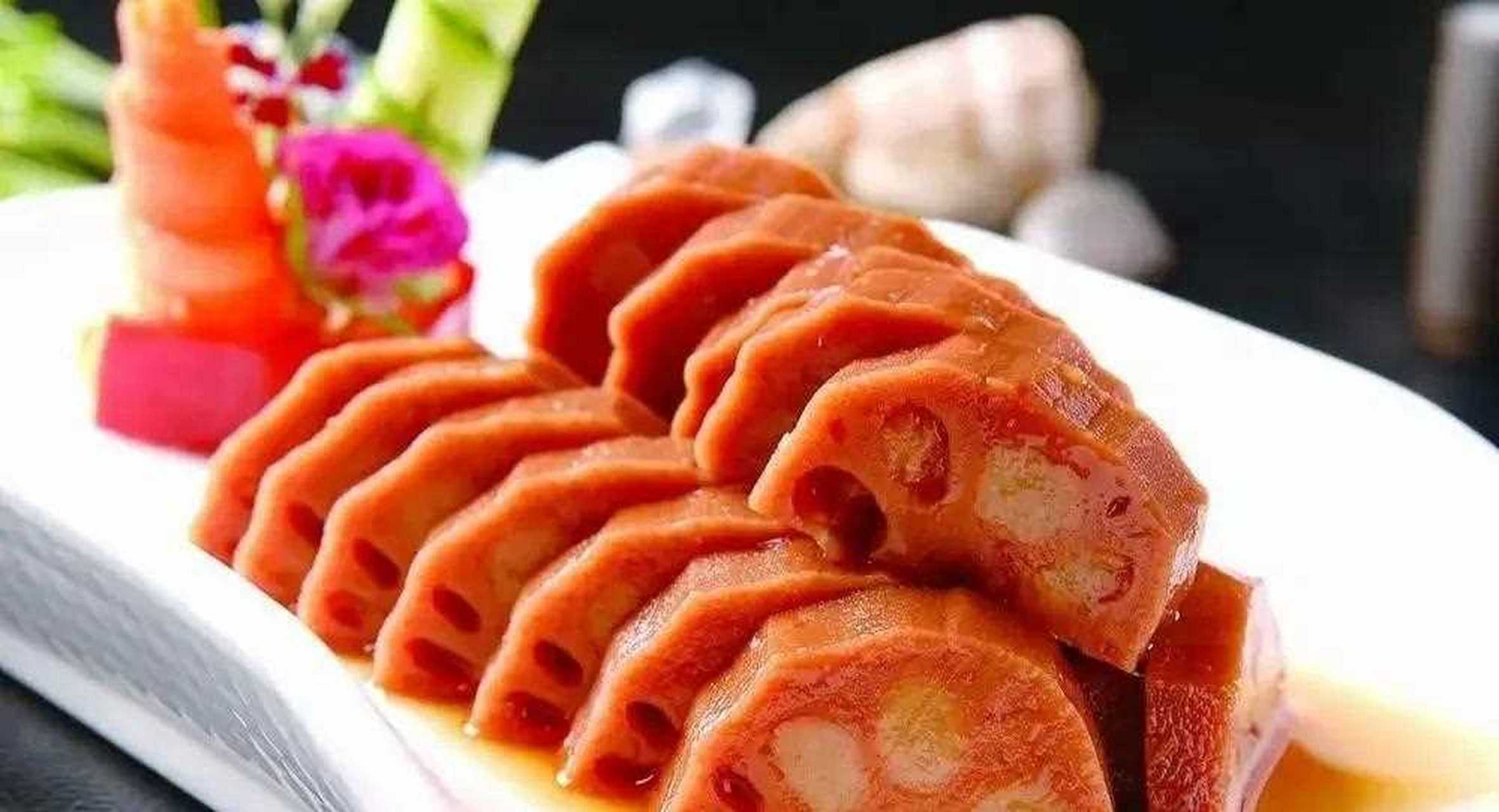 大厨弘美食制作分享之"桂花糯米藕" 糯米藕是很多人都喜欢吃的一道