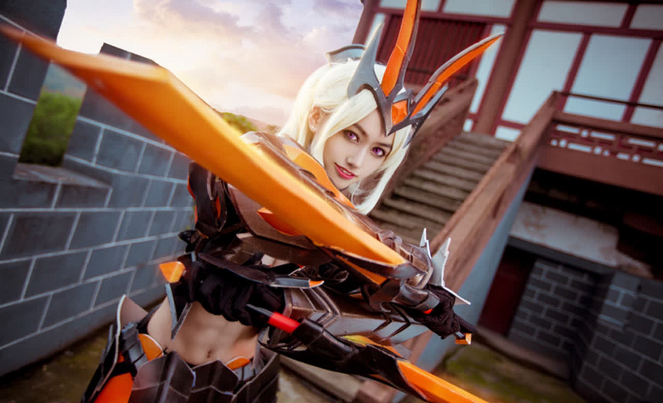 cos秀#《王者荣耀》花木兰和兰陵王联袂主演的视觉大片.