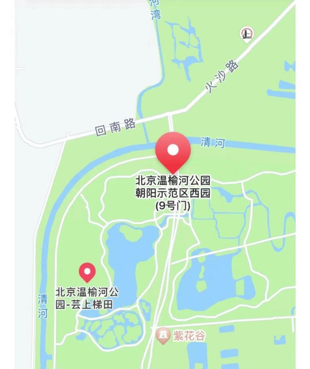 北京温榆河公园地图图片