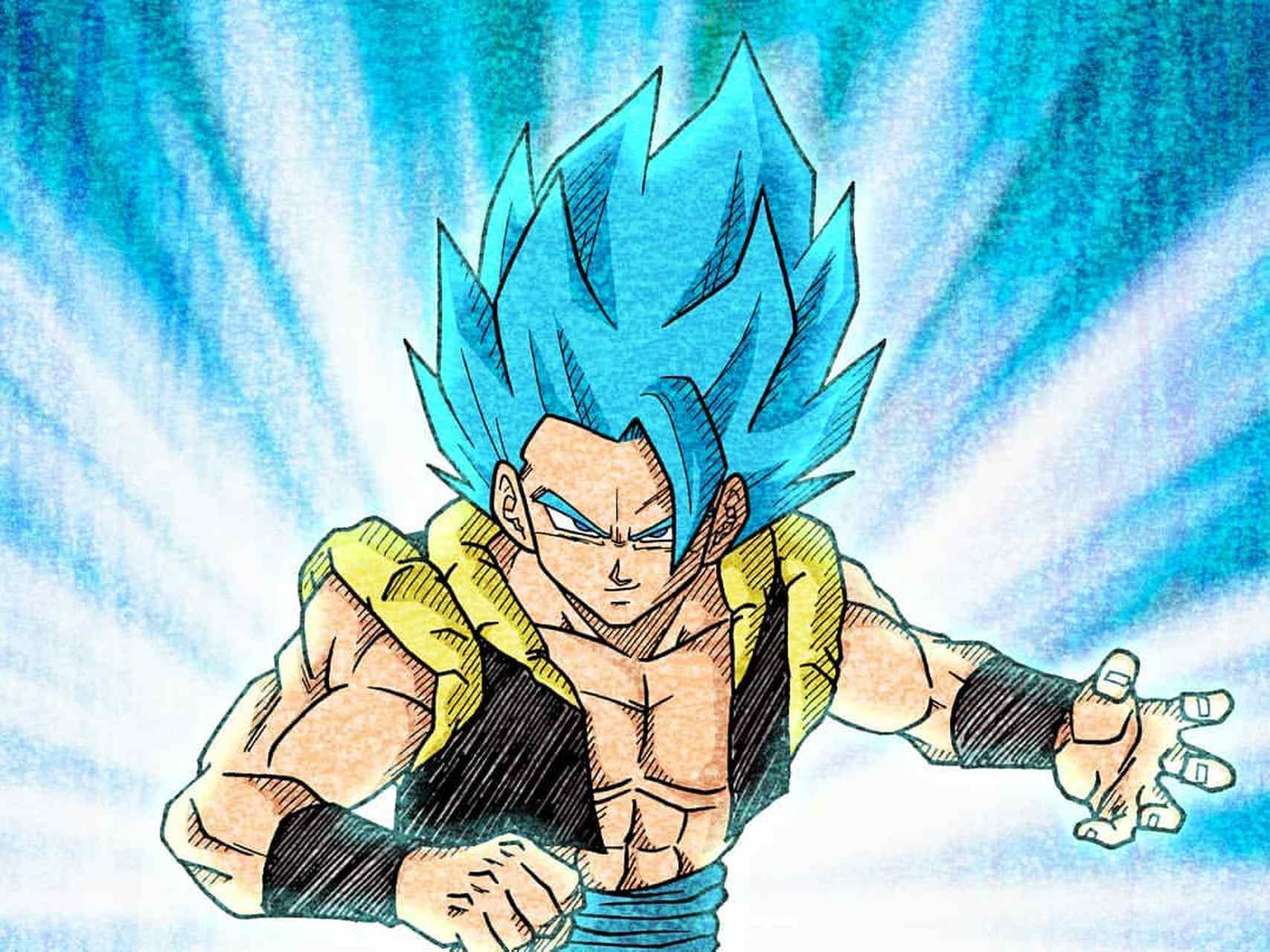 超级赛亚人蓝色悟吉塔 童年回忆杀 七龙珠,龙珠z,龙珠超 龙珠故事大