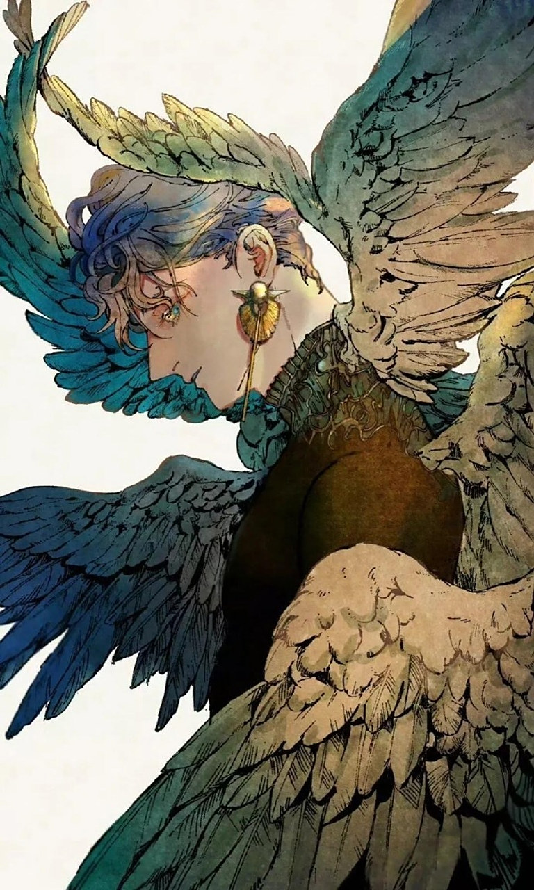 充满异域风情的帅气美男插画.