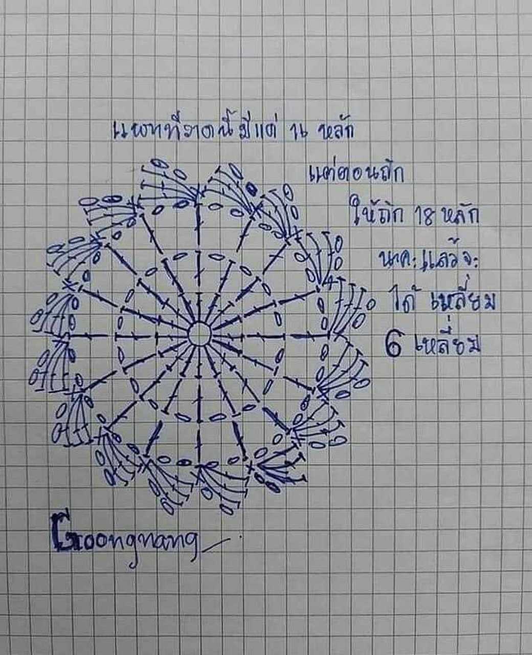 圆形钩花图案的上衣