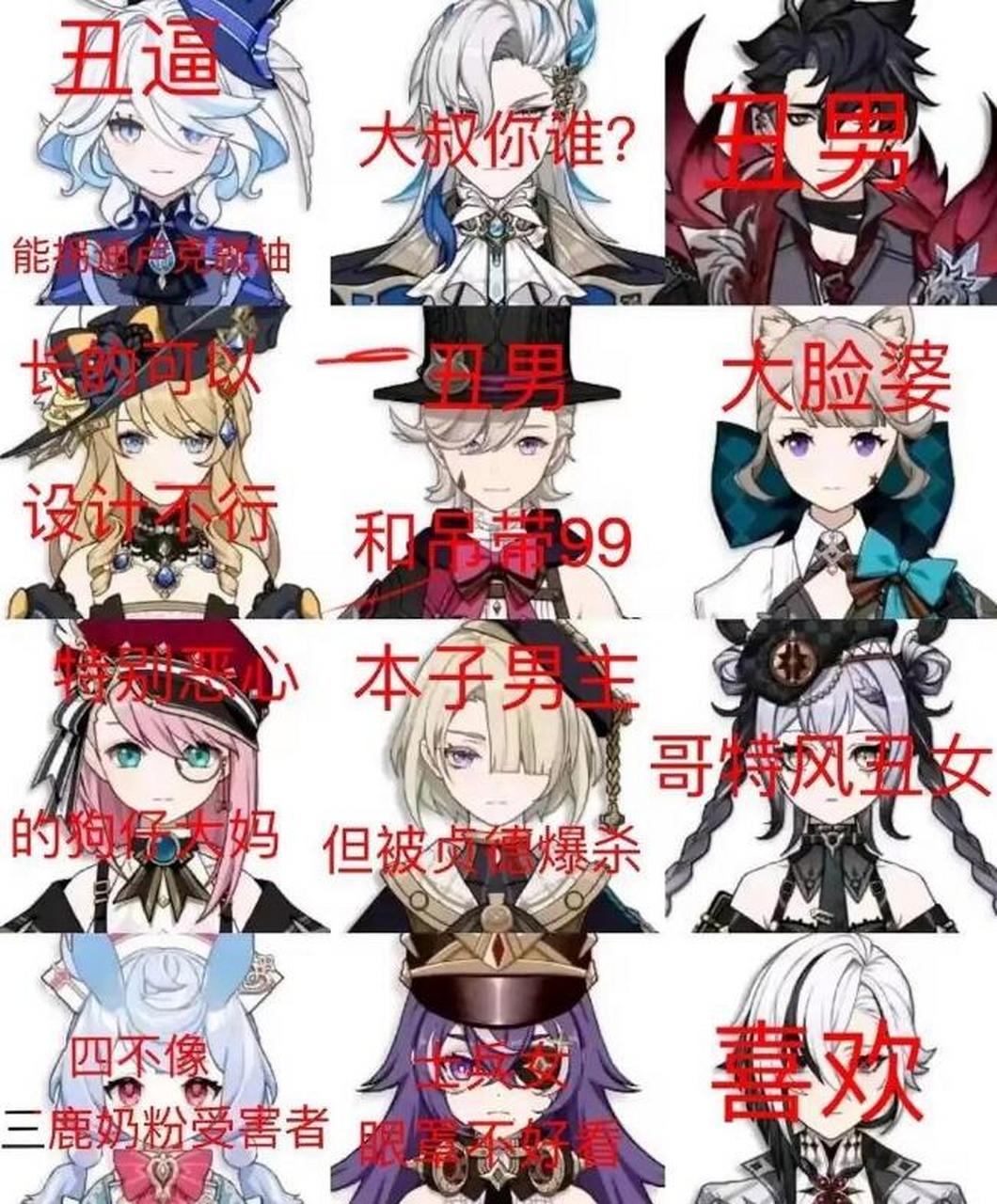 除了仆人,枫丹角色设计的真是一言难尽啊,是招不到美工了?