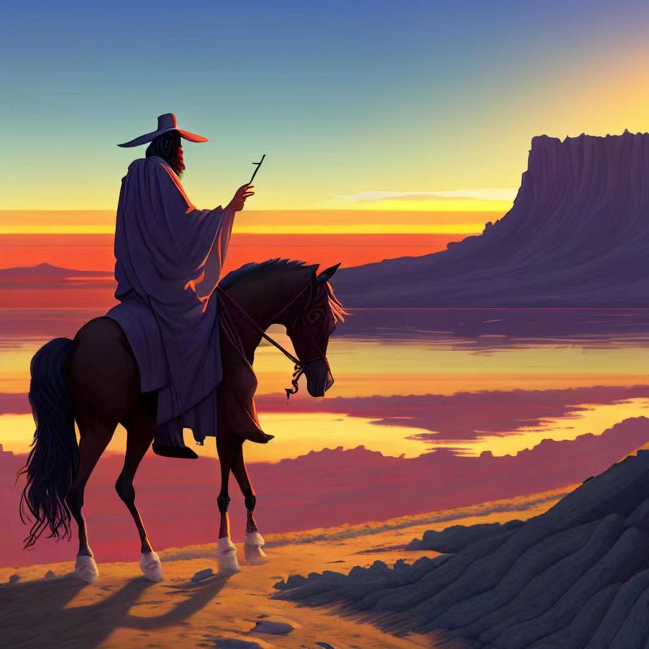 每一个人都有一个向往远方的心,信马由缰驰骋,  跨越现实的残酷,不顾