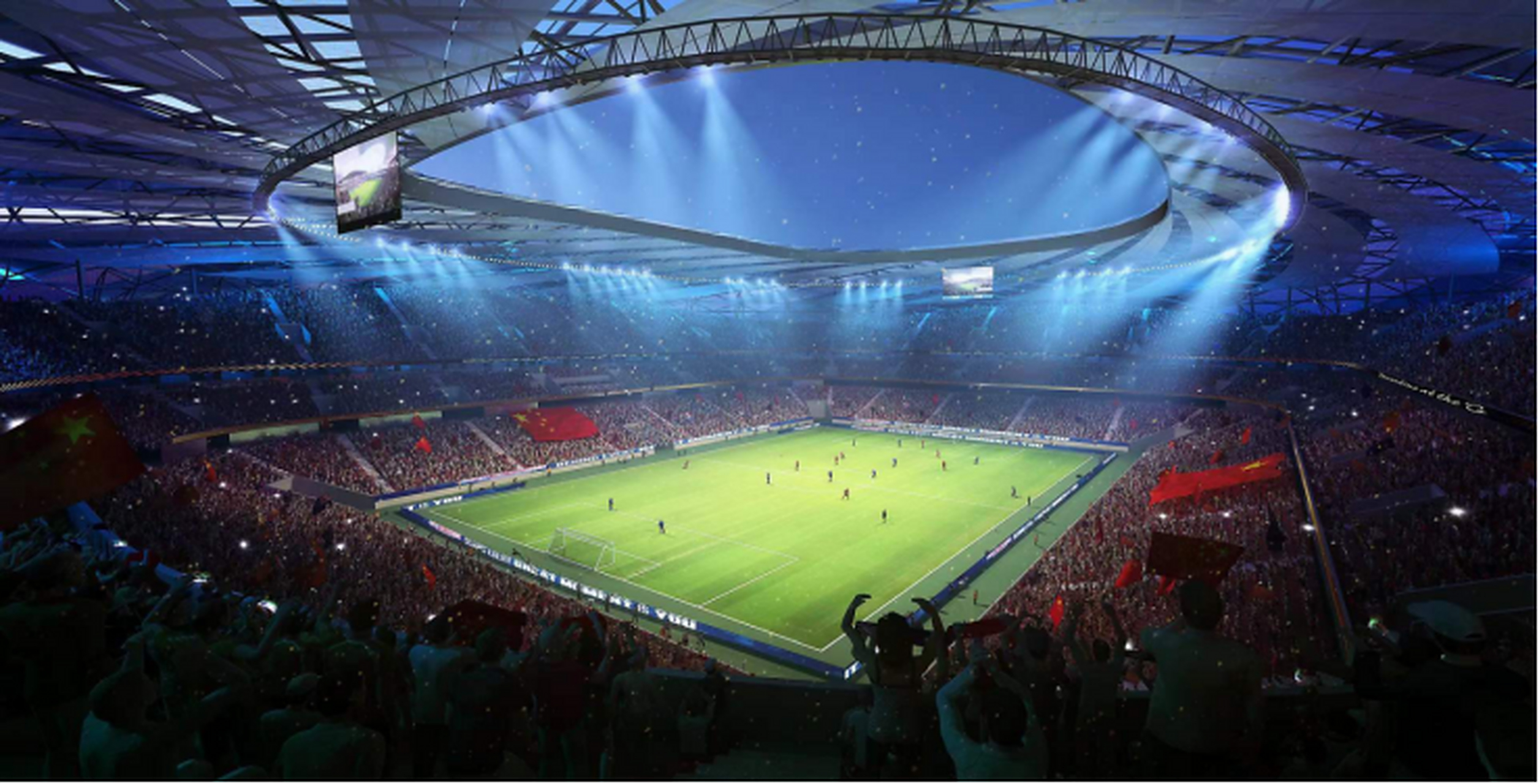 万千合作案例展示:重庆龙兴足球馆 2022年世界杯已经开幕,重庆首座