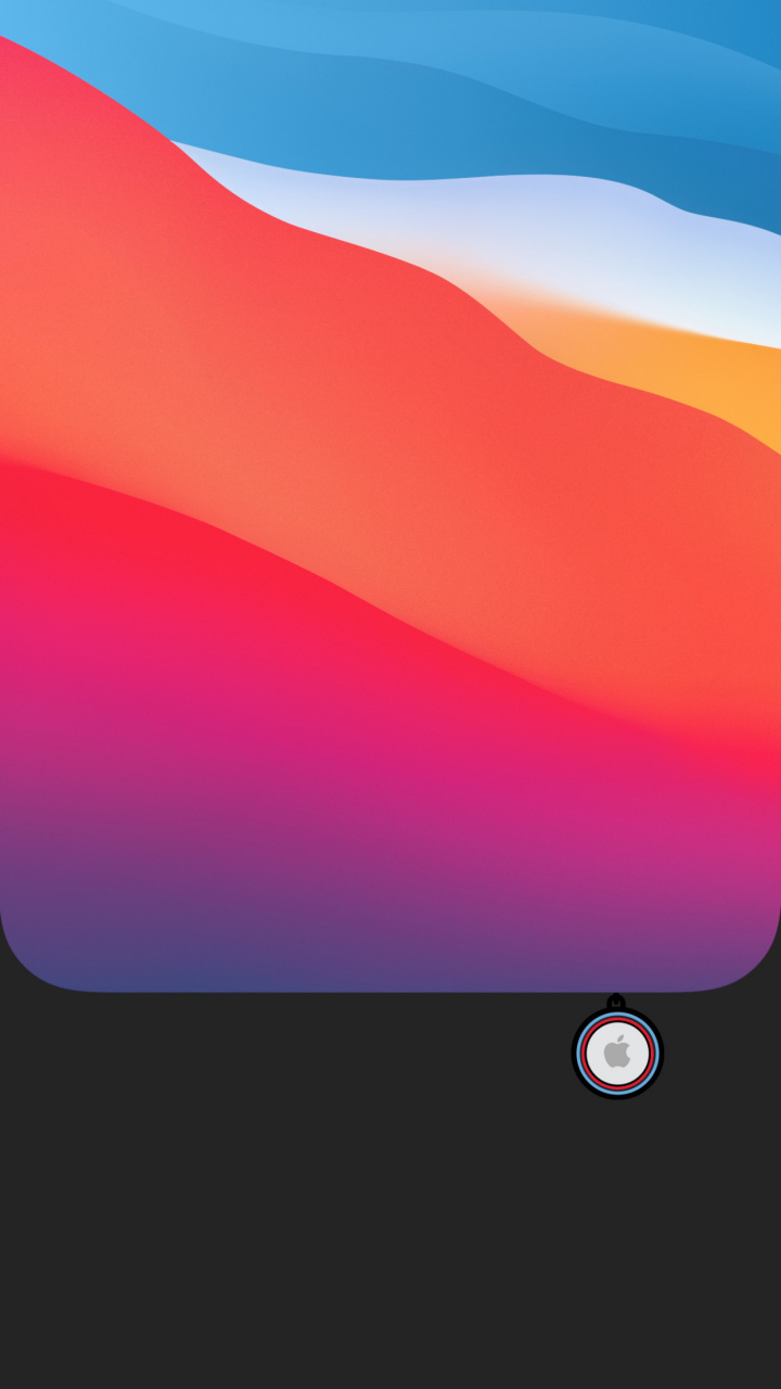 iphone 深色模式下,可隐藏dock栏壁纸,原图来自mac os