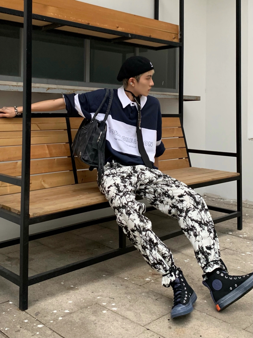 ootd|男生穿搭|花花穿搭"高潮"来袭 最近风格更偏向高街感 也花花绿绿