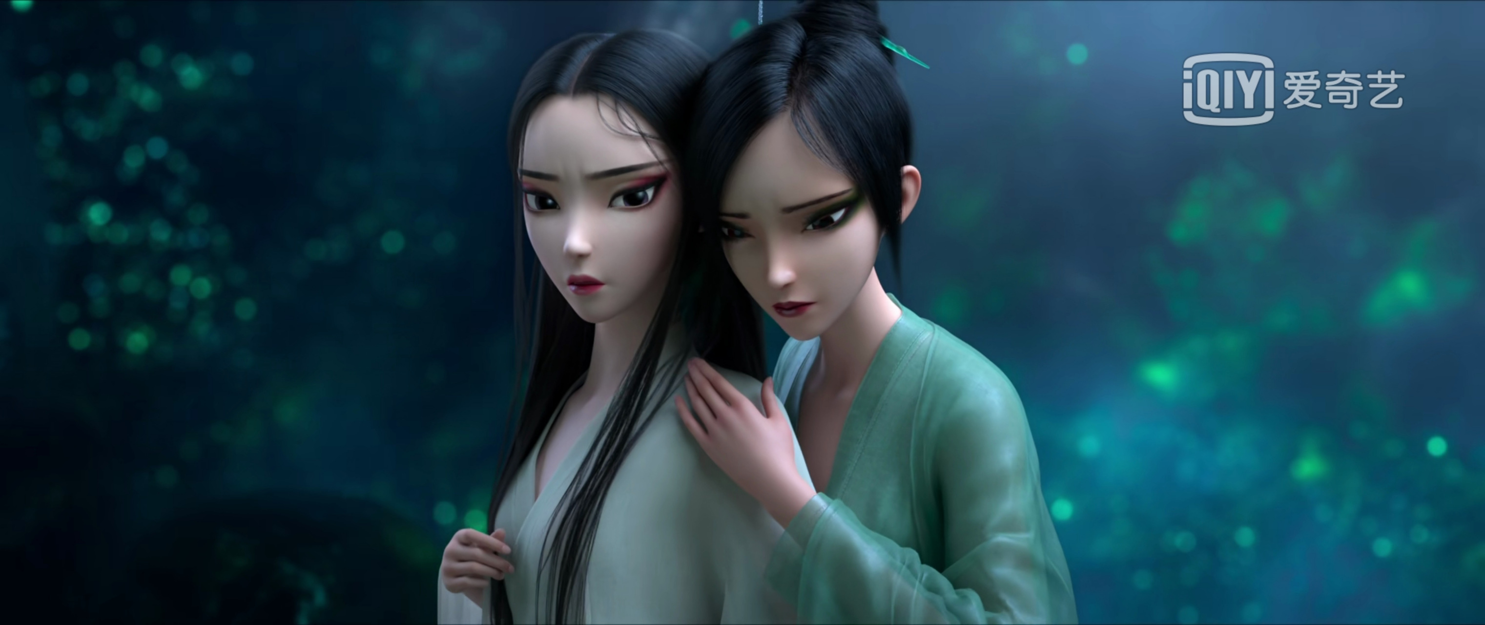 白蛇缘起# 珍惜第一部里青白的贴贴场面,第二部就成了性转小白了,呜