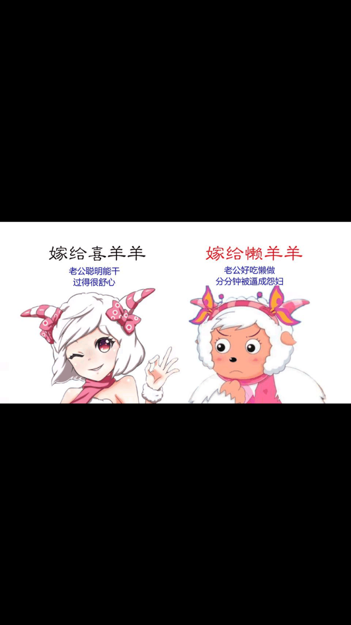 gif创作人# 假如美羊羊嫁给喜羊羊vs懒羊羊,有什么不同?