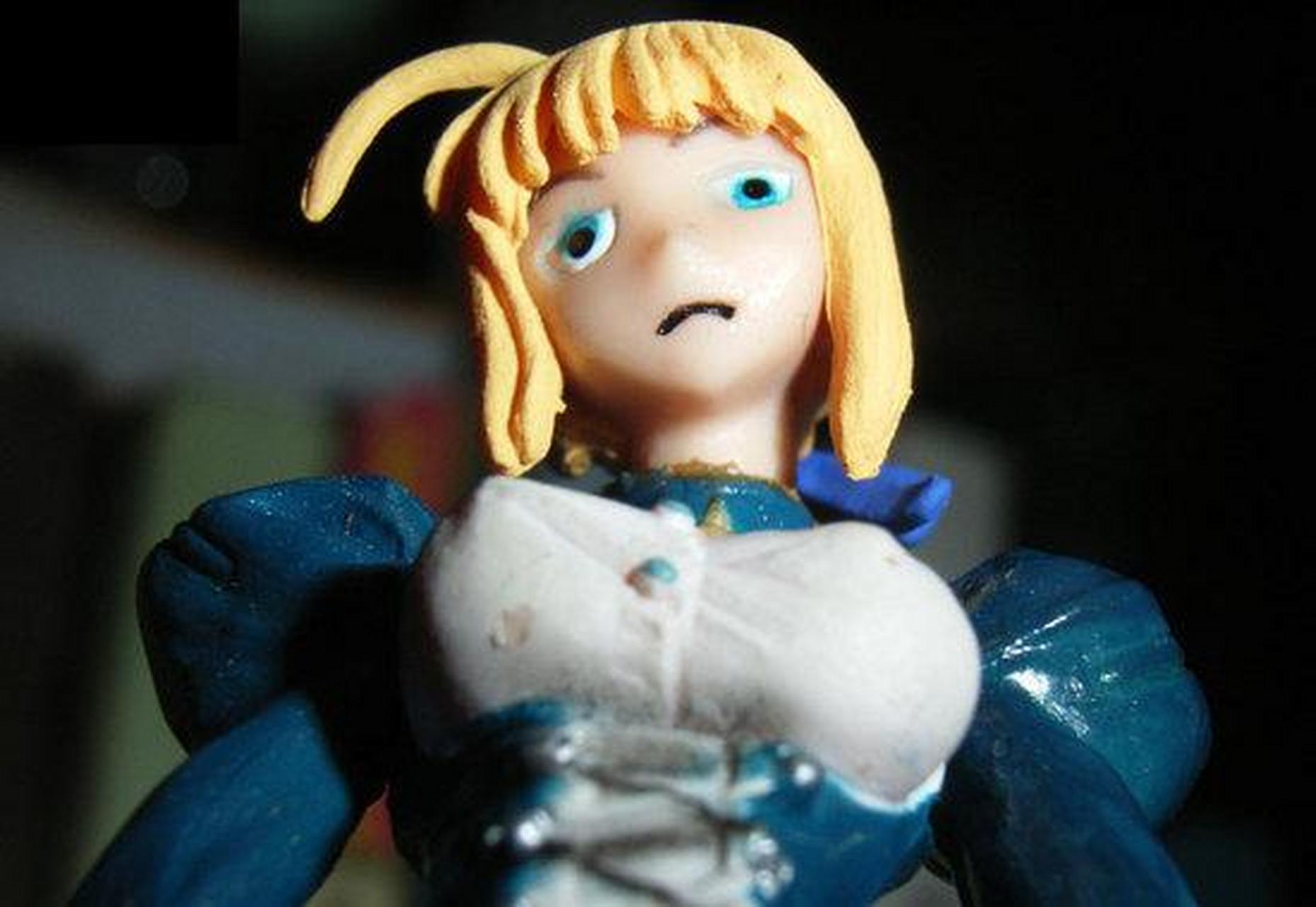 gif创作人# 大家好,我是传说中四大邪神手办之一的saber