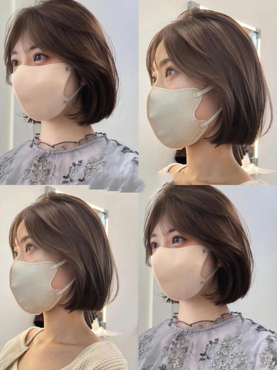 "青春感瘦脸减龄的日系波波头 年轻8岁 减龄显脸小的短发发型推荐～剪