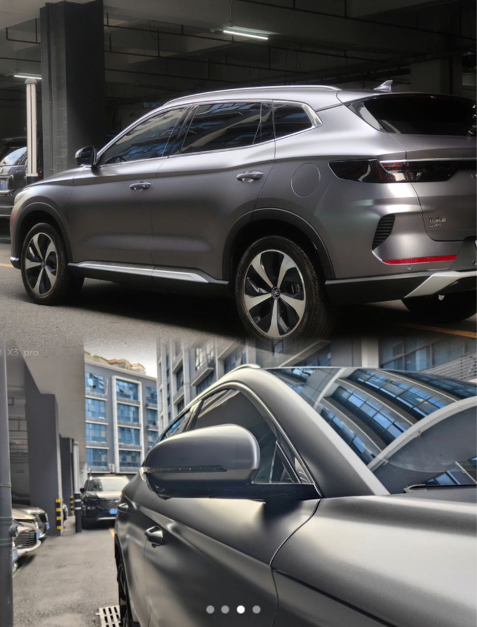 比亚迪宋dmi电光金属碳灰改色盘点 整体效果相当出色,既避免了过于