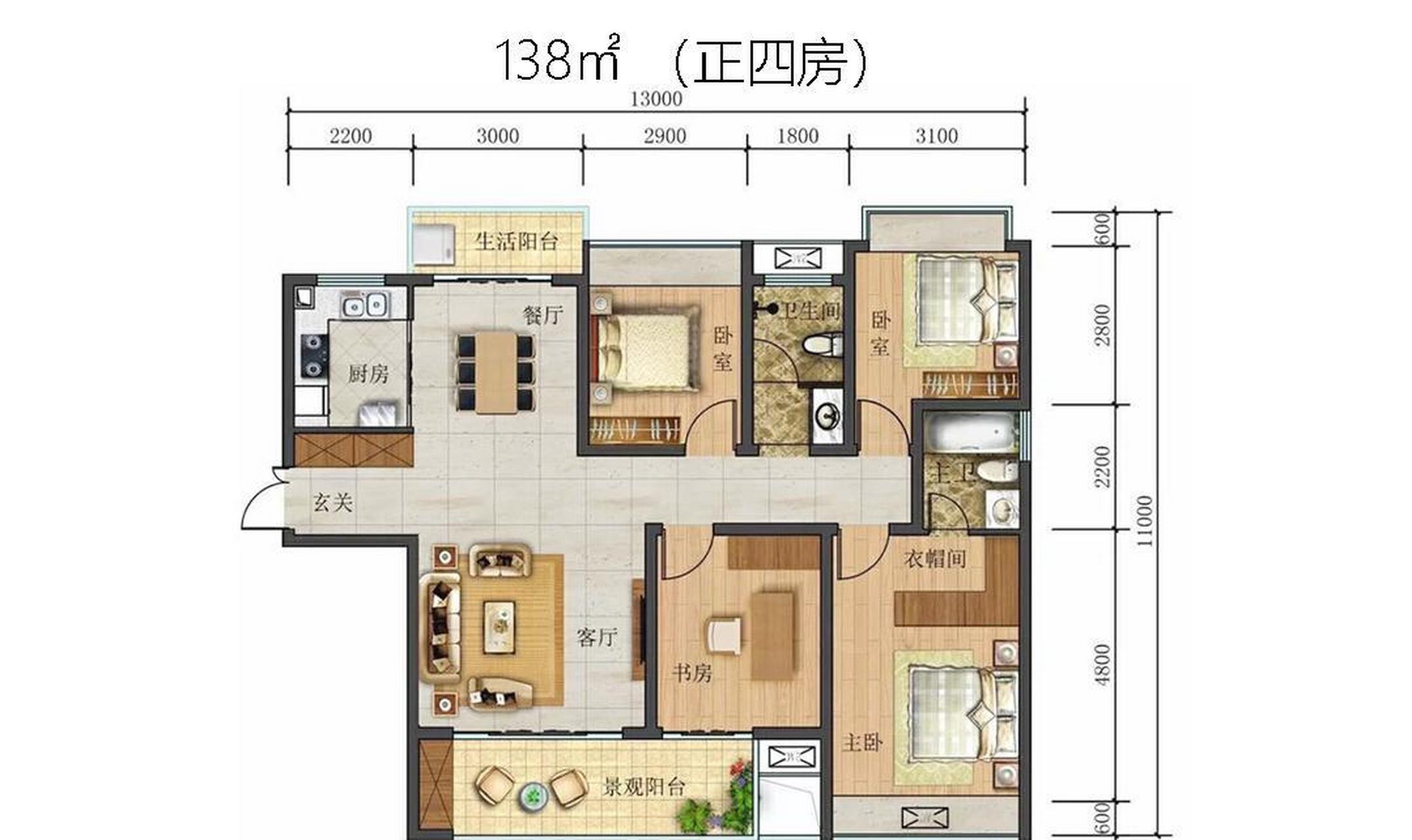 到底该选哪个好[疑问] 之前说过几个类似户型,但户型图没有尺寸标注