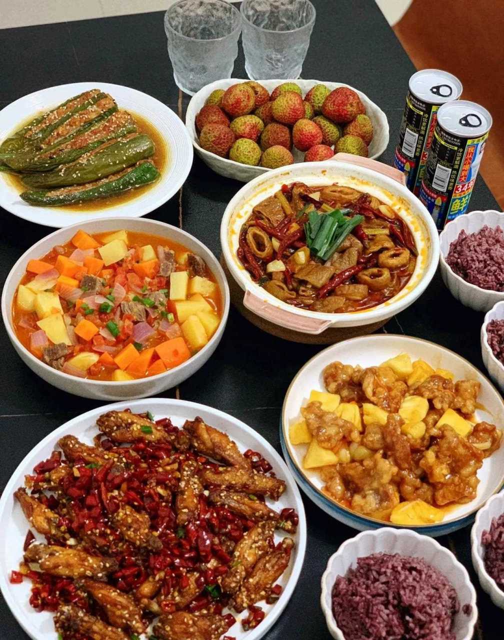 给父母做饭附详细教程[钱袋] 今日份菜单[鲜花] 辣子鸡翅 肥肠煲[互粉