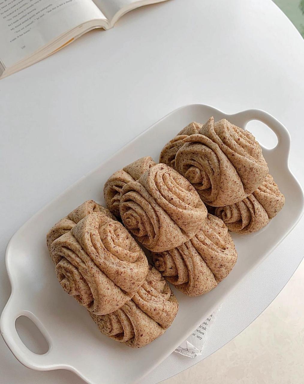 全麦馒头也可以很好吃9215红枣全麦花卷 健康主食…减脂好搭档