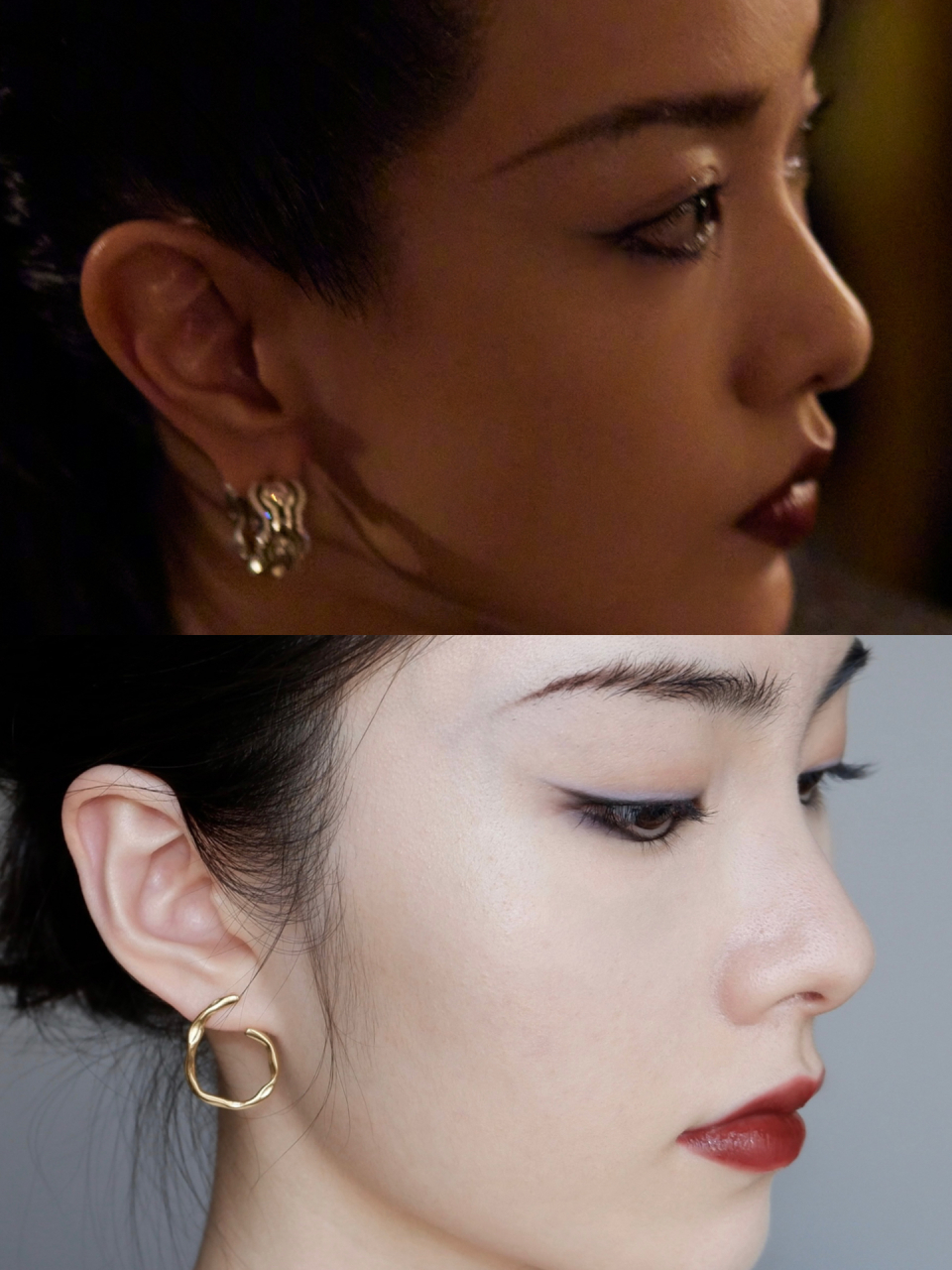 郭采洁看秀妆,长眉入鬓好飒!  她的化妆师好会!