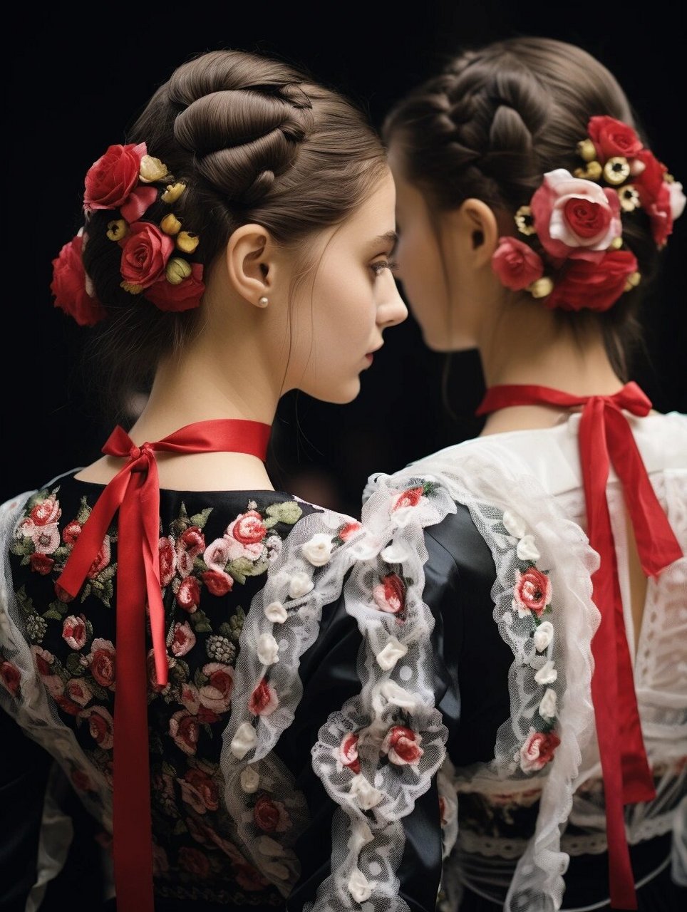 捷克民族服饰设计灵感  在捷克传统文化中,已婚妇女习惯在头上包着一