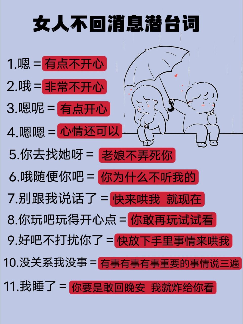 要学会分清女生回复嗯嗯哦哦的意思![并不简单]