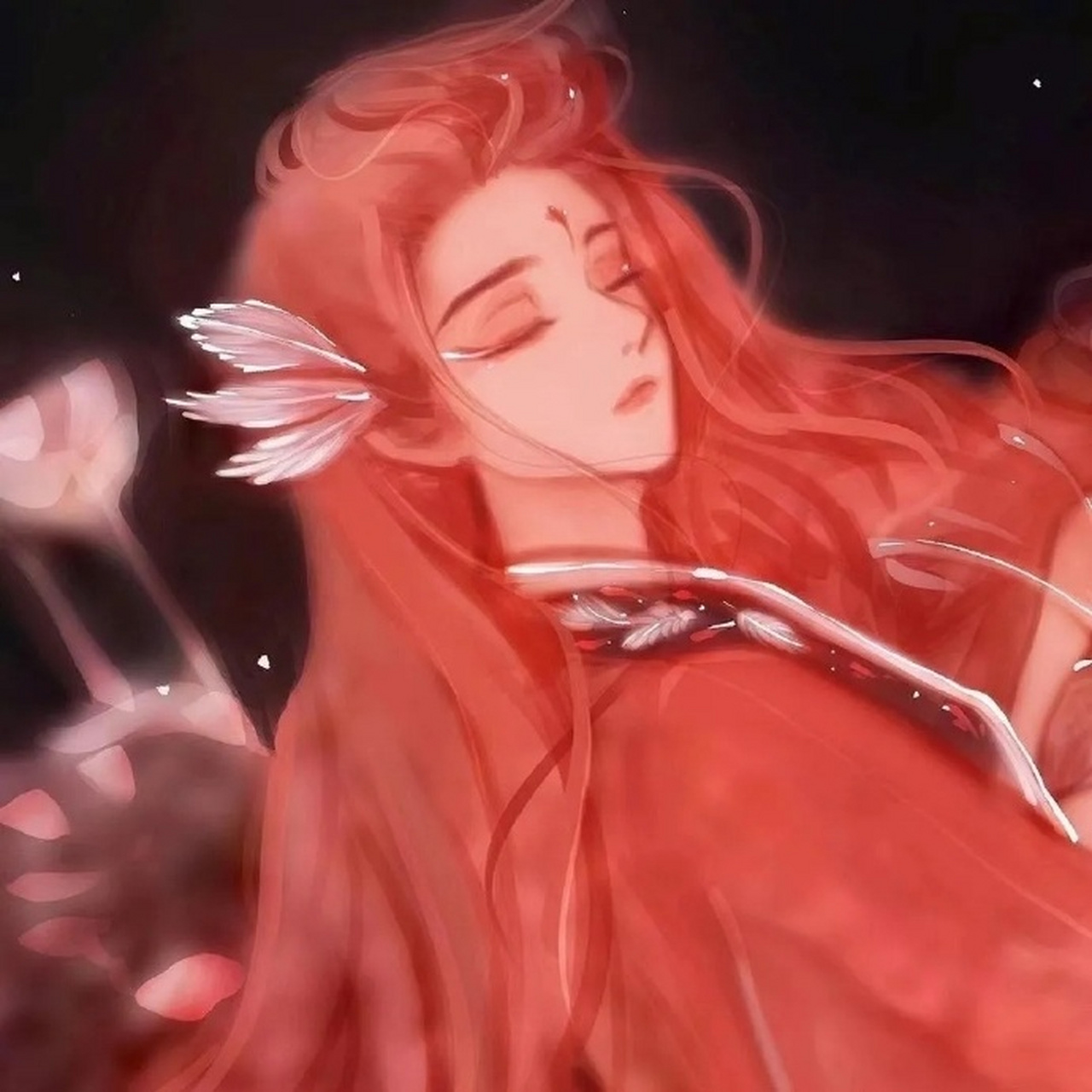 红色系古风情侣头像,是不是很好看呢? #古风小分队# #古风插画