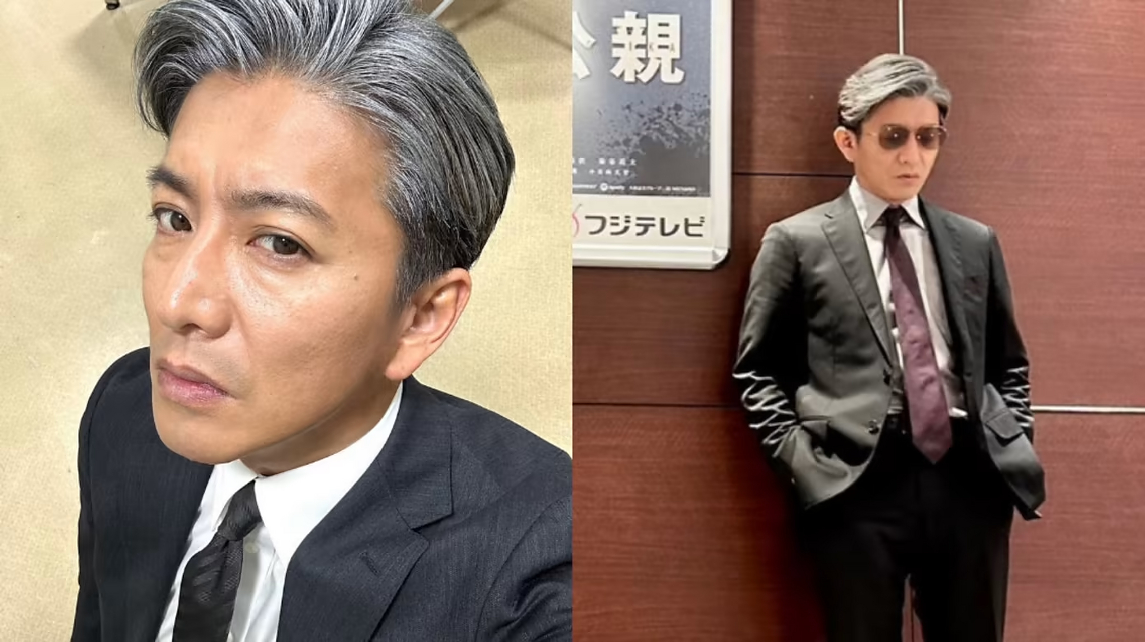 木村拓哉近照曝光,新剧造型"头发都白了"  50岁日本巨星木村拓哉近日