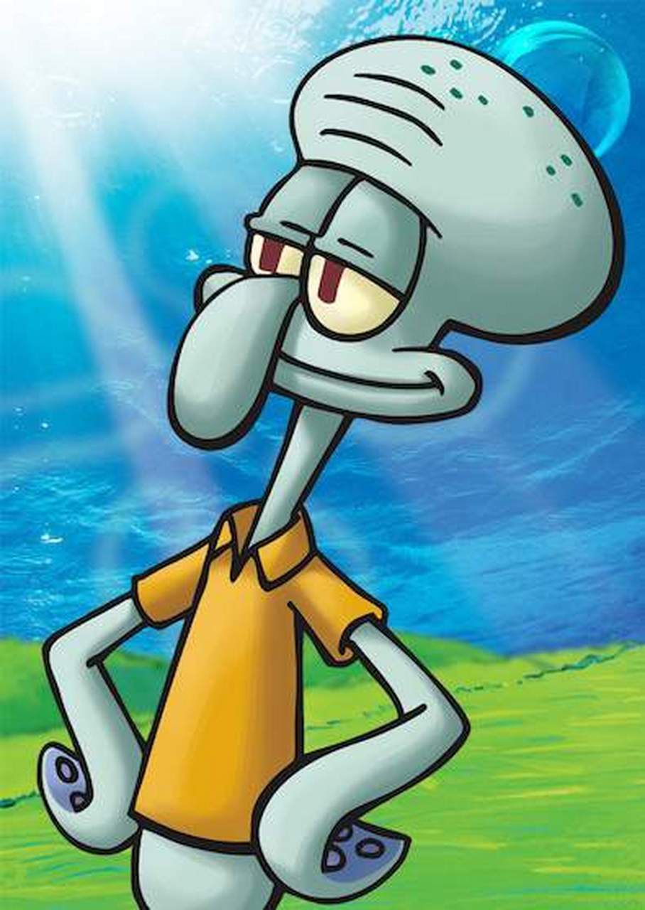 章鱼哥的英文名字是什么 squidward tentacles.