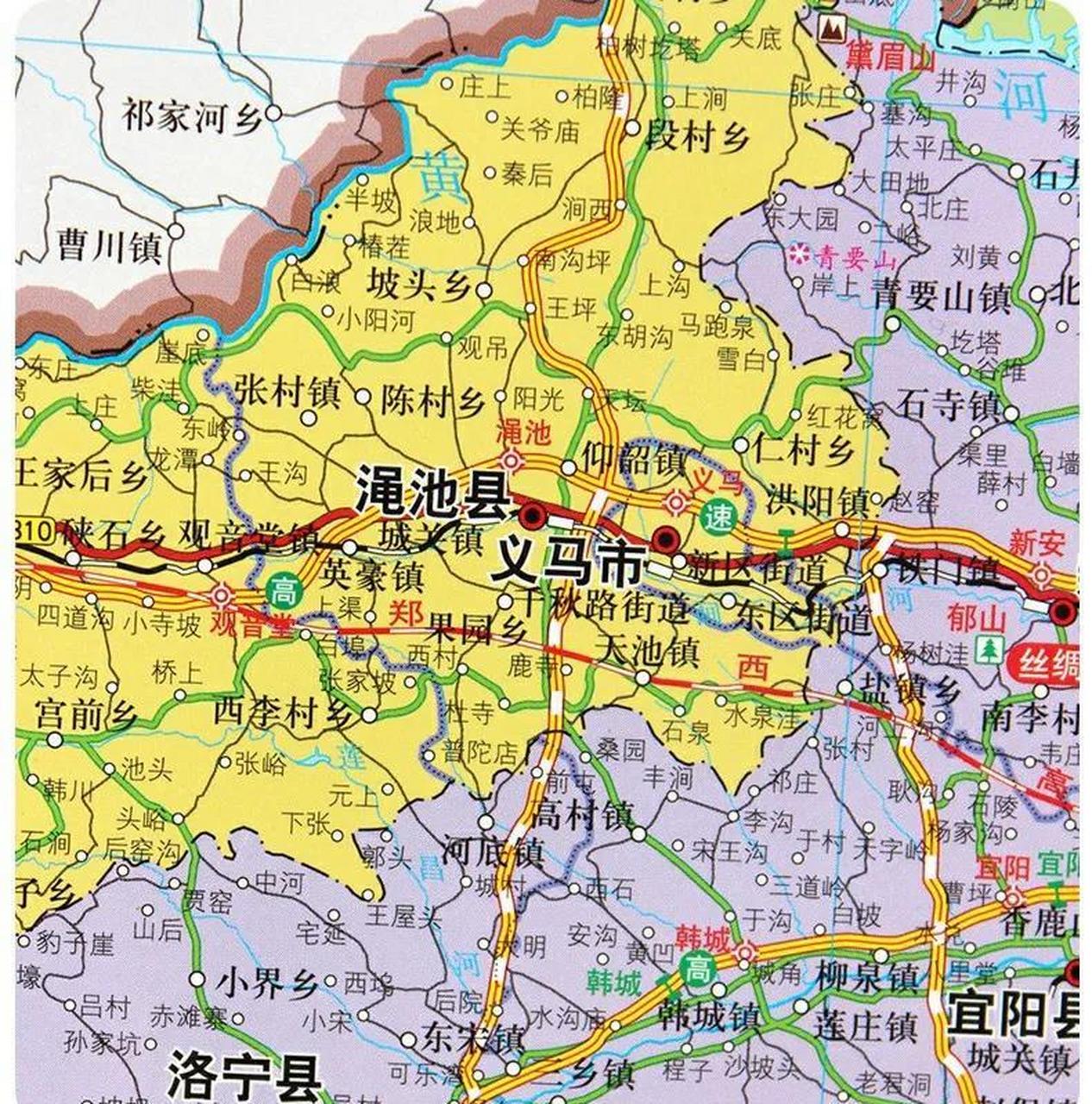 渑池县的一个乡镇就跟义马市差不多大.