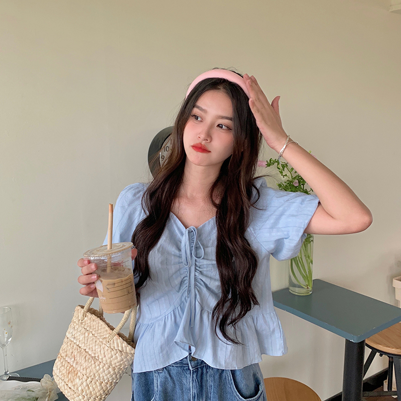 小姐姐法式短款上衣#时尚穿搭