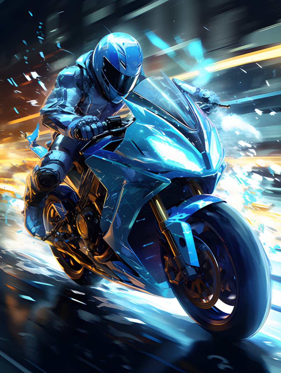 炫酷机车少年的风驰电掣之旅  【风驰电掣,释放内心的速度与激情】