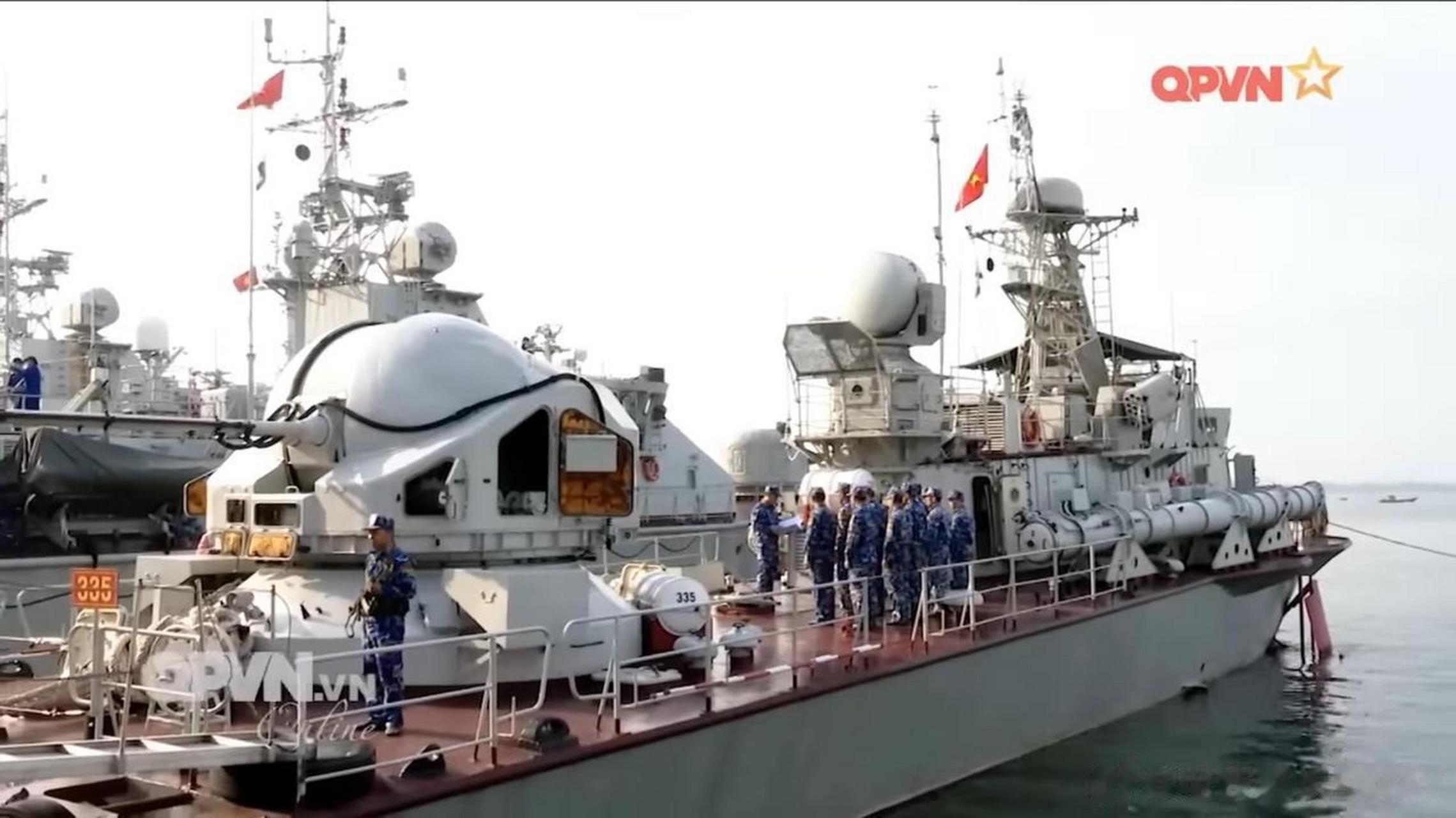 越南海军第3海区172舰艇旅老当益壮的暴风雪级水翼鱼雷艇新画面越南