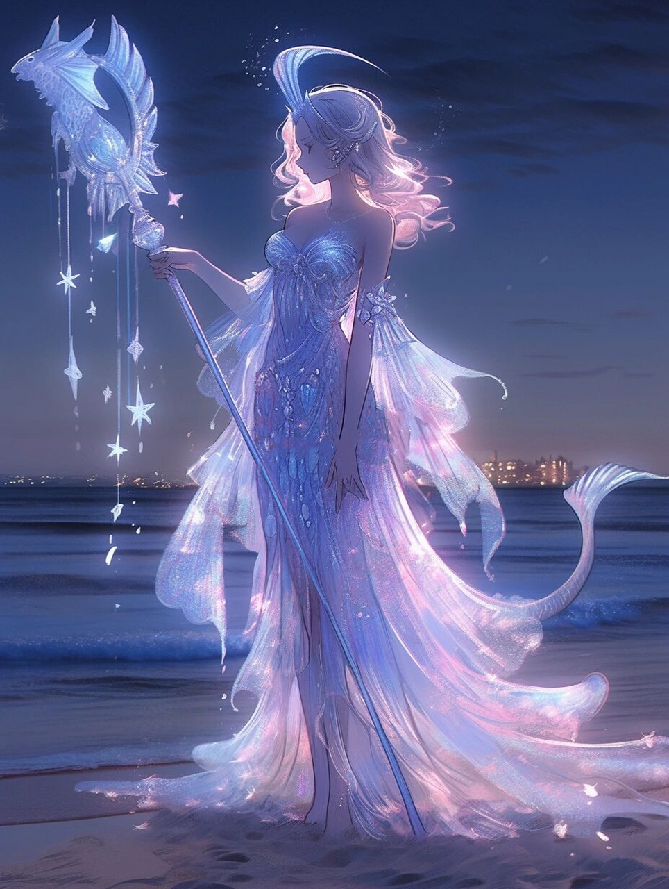 璀璨星空下的摩羯座唯美的壁纸诠释神秘魅力  摩羯座:他们是那种会在