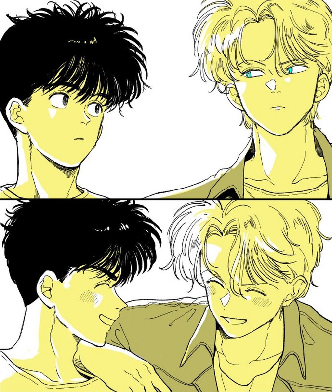 「banana fish 香蕉鱼」 相视一笑 (twi: