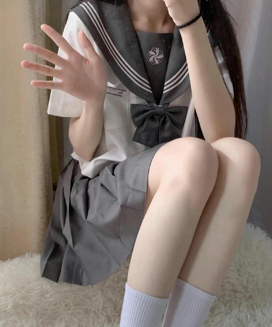 水手服,小白袜,青春无敌,活力满满.