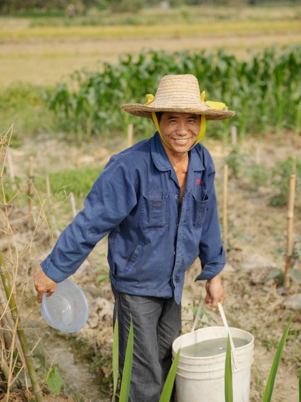 37℃高温农民伯伯顶着烈日劳作/致敬劳动者