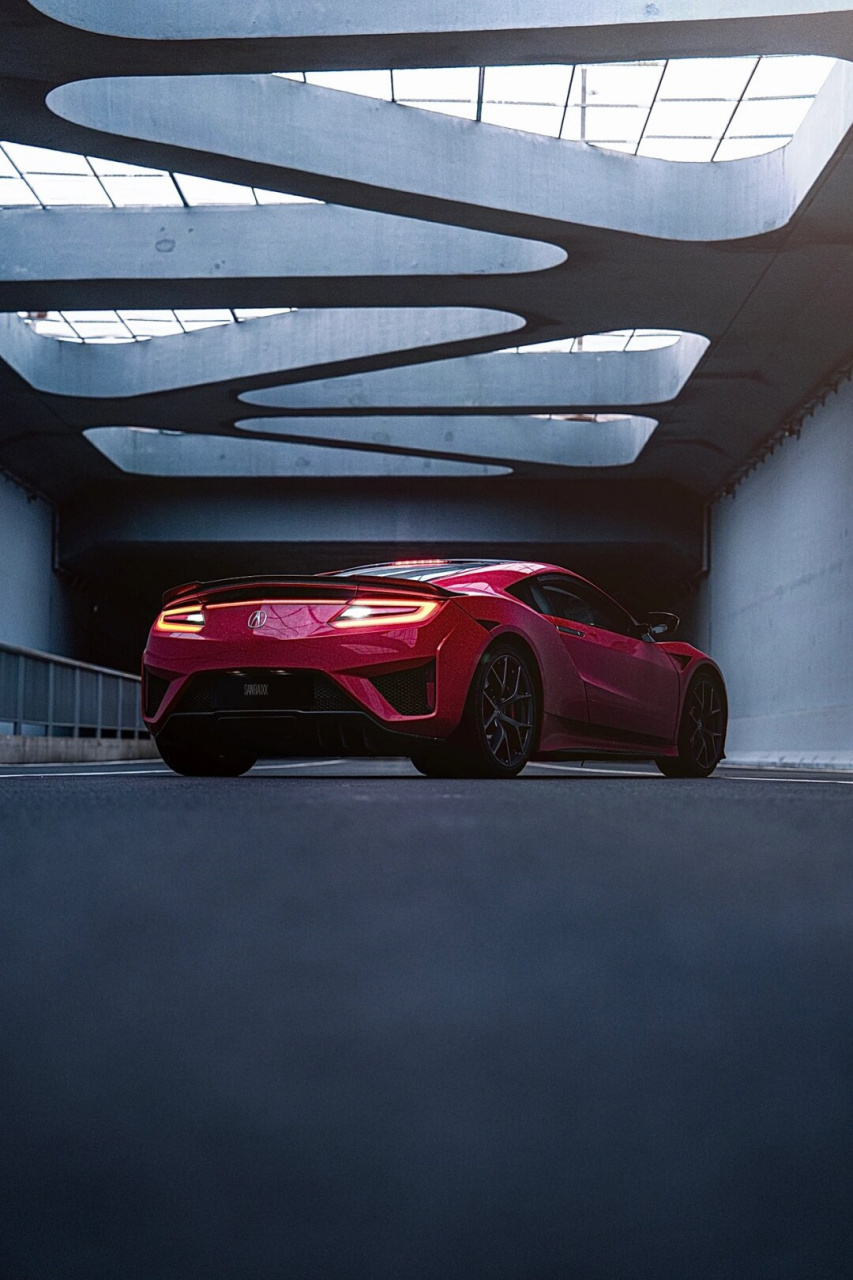 汽车摄影|讴歌nsx 稀有车  在路上碰到的概率不会高于0.