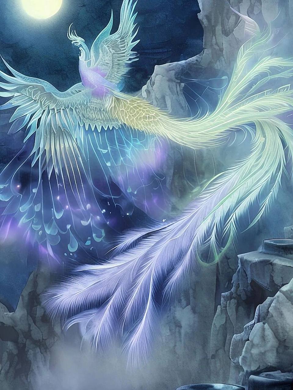 ai绘画:凤凰涅槃 翱翔九天  作品,凤凰涅槃  浴火重生 展翅高飞 翱翔