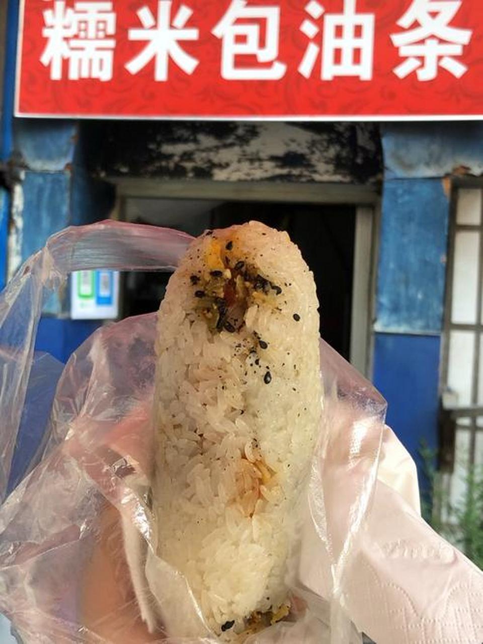 武汉糯米包油条,碳水就是灵魂啊,太香!