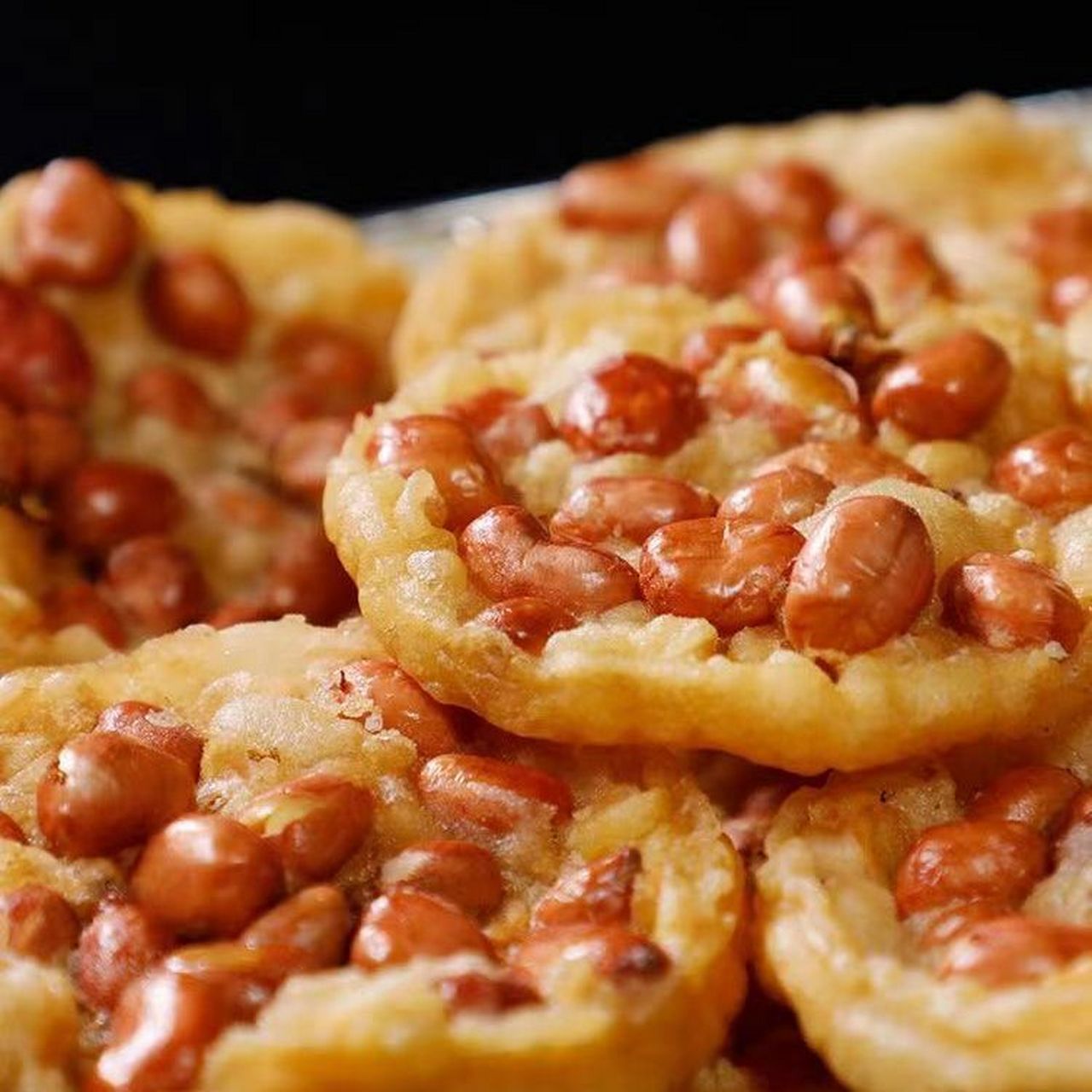 月亮巴,花生巴,油炸锅巴,江西赣南客家零食,花生豆巴子,好吃巴