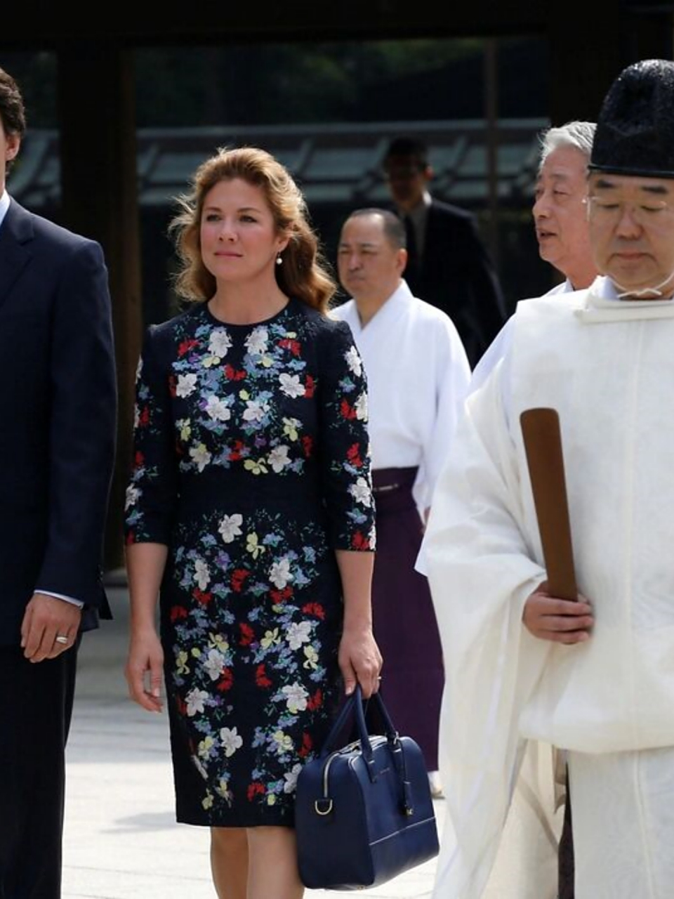 第一夫人穿搭拿大苏菲的裙装造型  今天是加拿大总理特鲁多的夫人苏菲