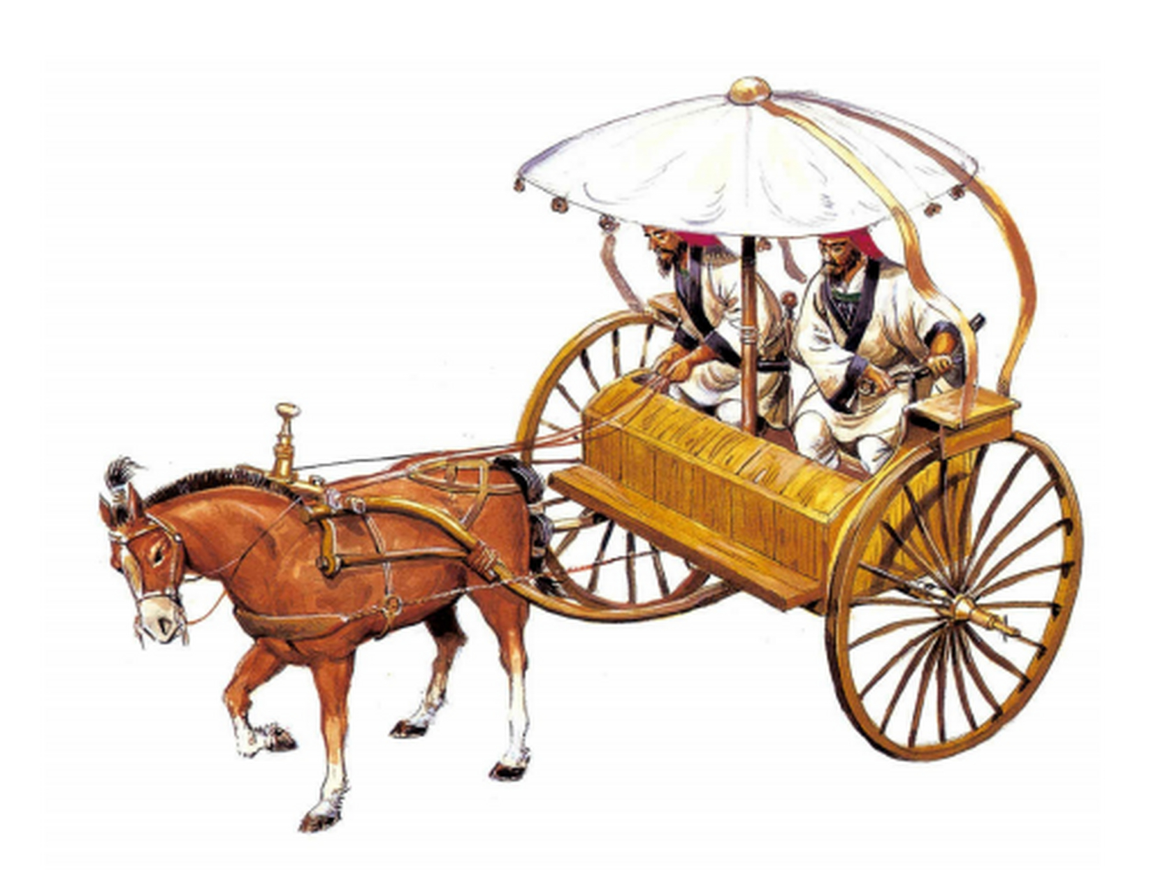 中国古代战车的演变 2秦汉时期的战车 当骑兵部队成为军中主力,战车