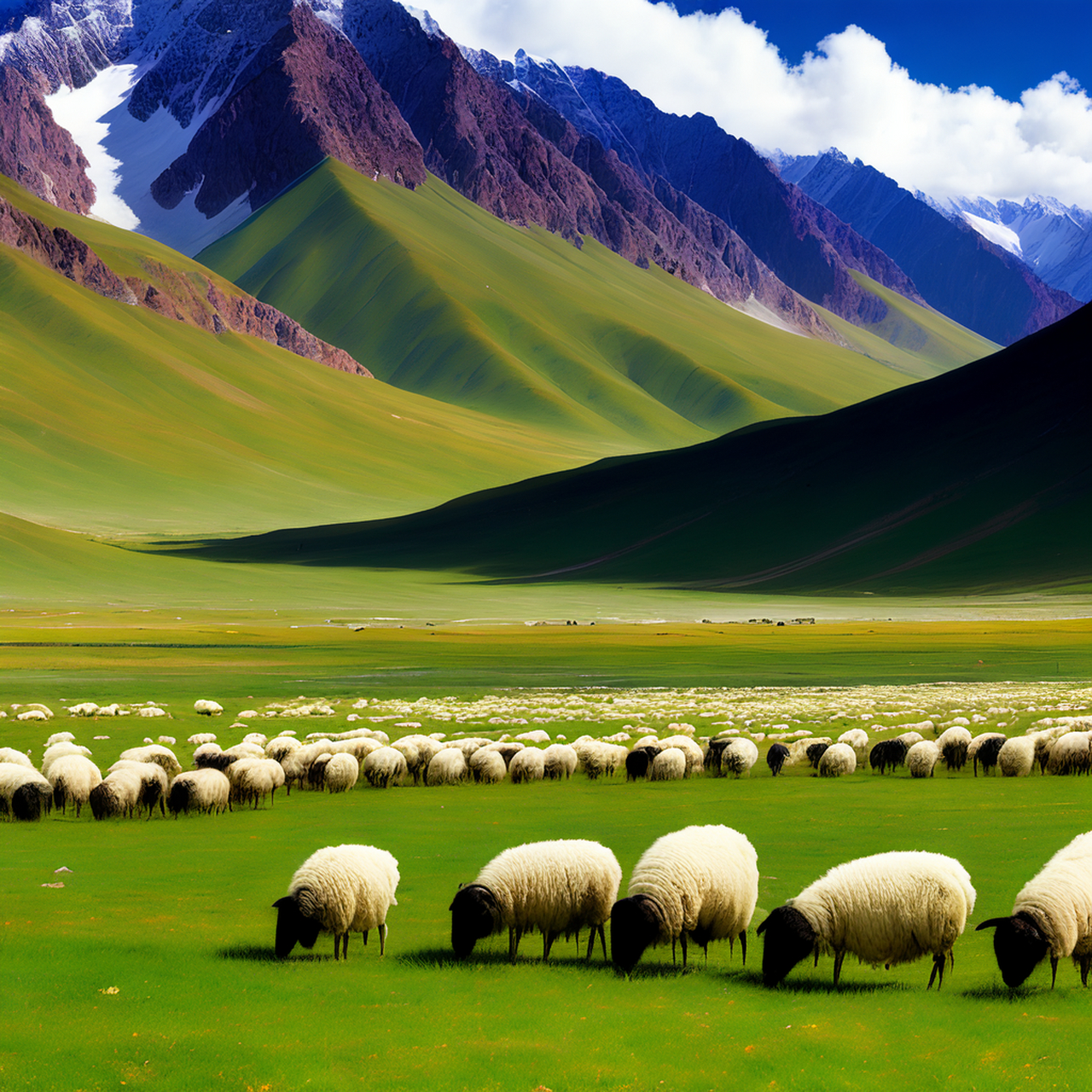 轻吹长笛,牧歌飘散,促想往日草原情结.