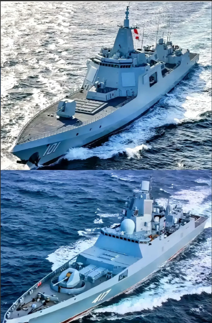 昔日的老大哥,今天太不堪了,海军装备太差了,中国完全可碾压俄罗斯了.