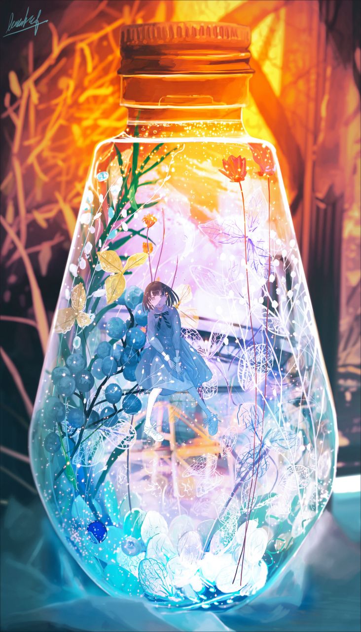 画师:banishment 玻璃瓶中的梦幻世界