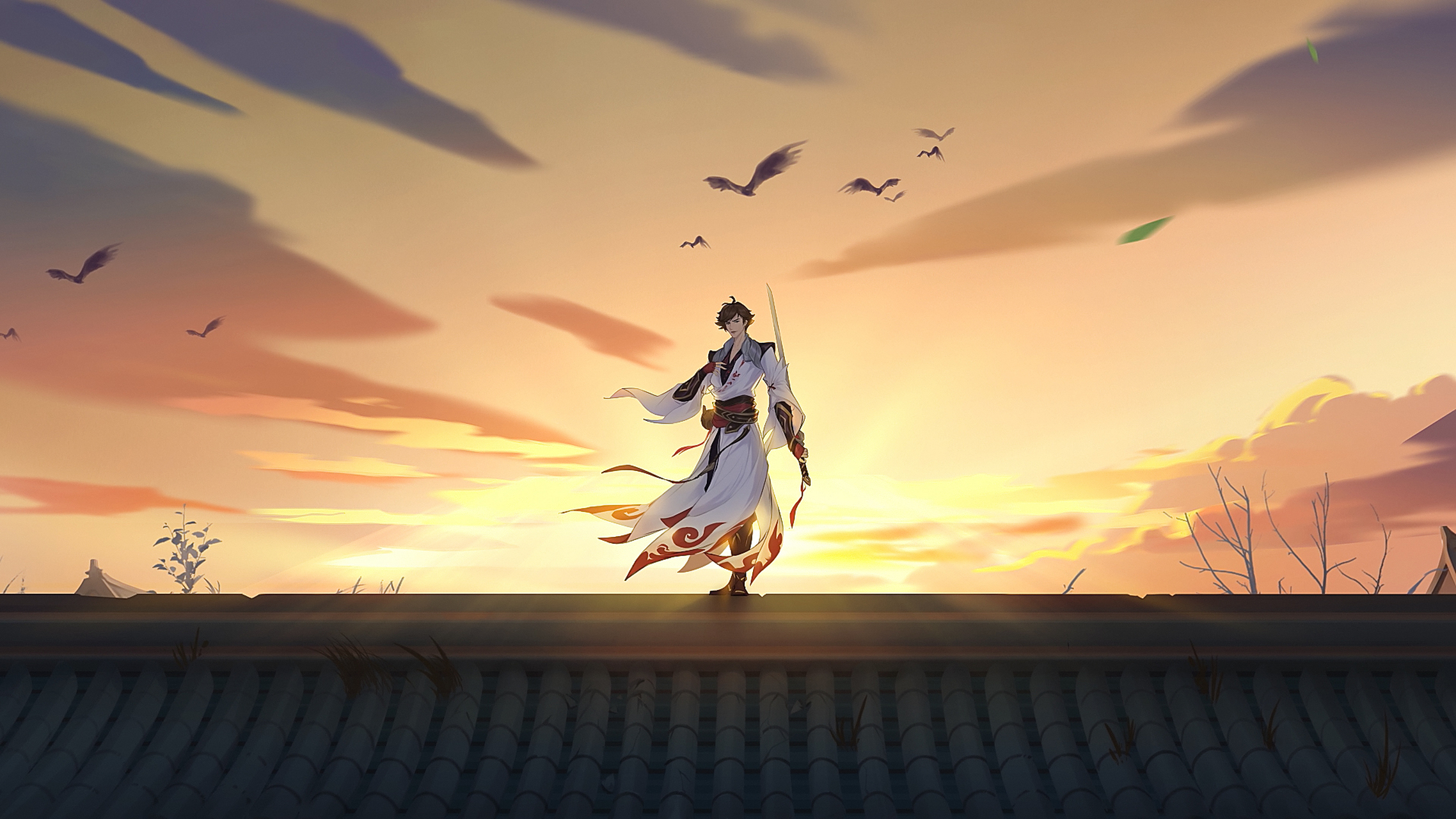 动漫壁纸|《王者荣耀》峡谷英雄李白,苏烈高清壁纸分享:你爱种花,我爱