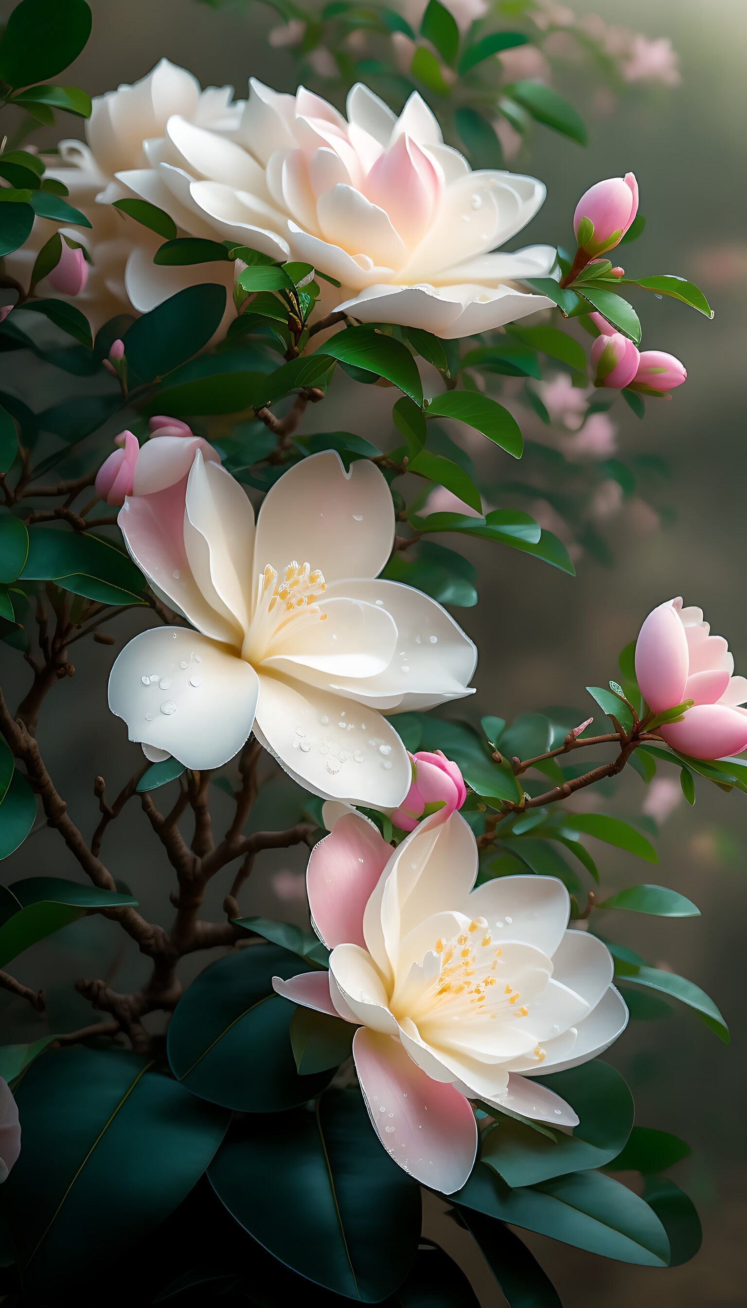 大雨过后,吐鲁番的栀子花绽放出了美丽的花朵,散发着清新的香气