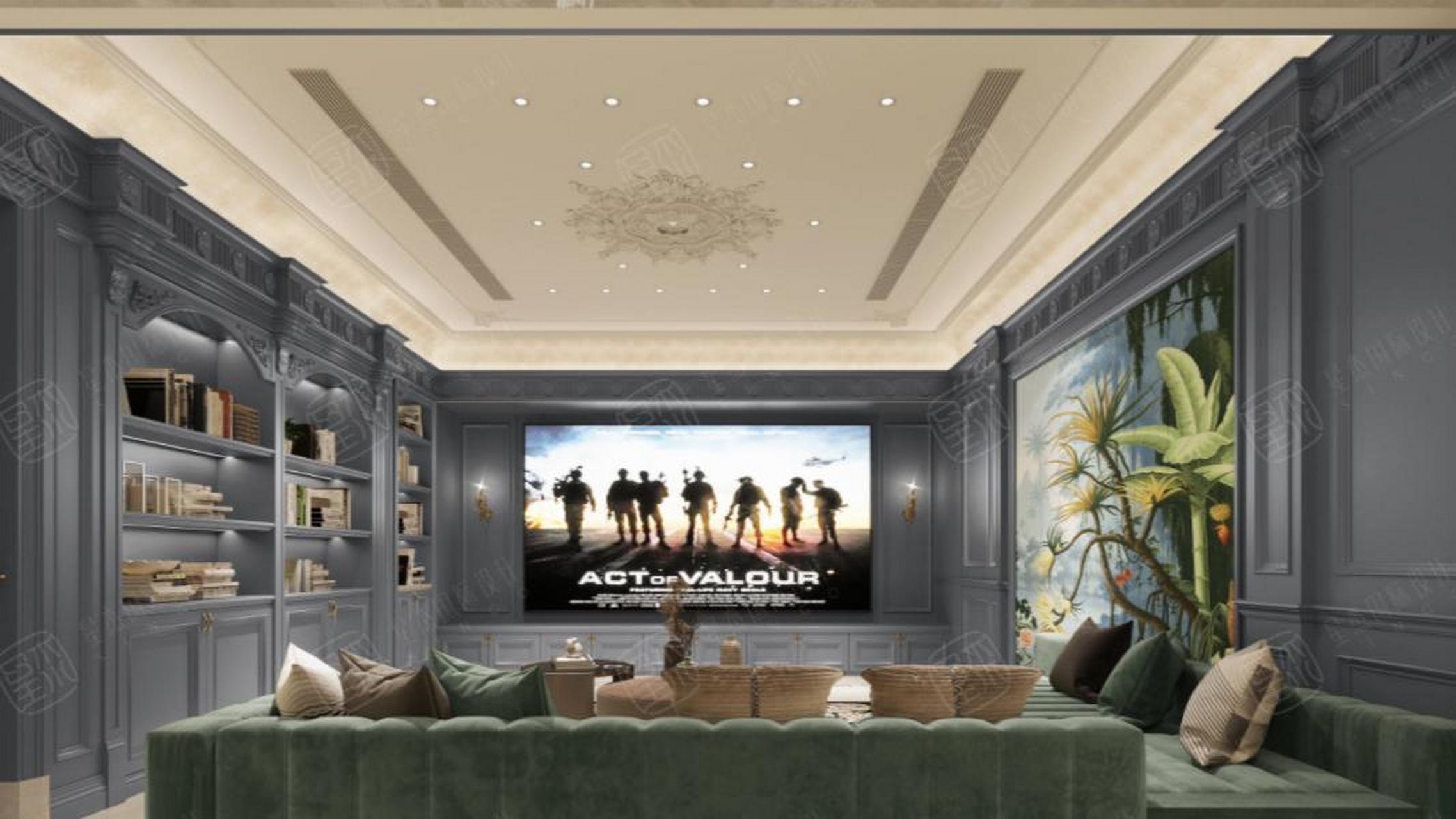 来看一个高级又复杂的别墅装修案例 星杰国际设计在这套案例中,将欧式