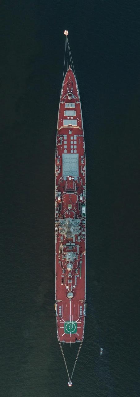 "基洛夫"级核巡洋舰"彼得大帝"号俯视图